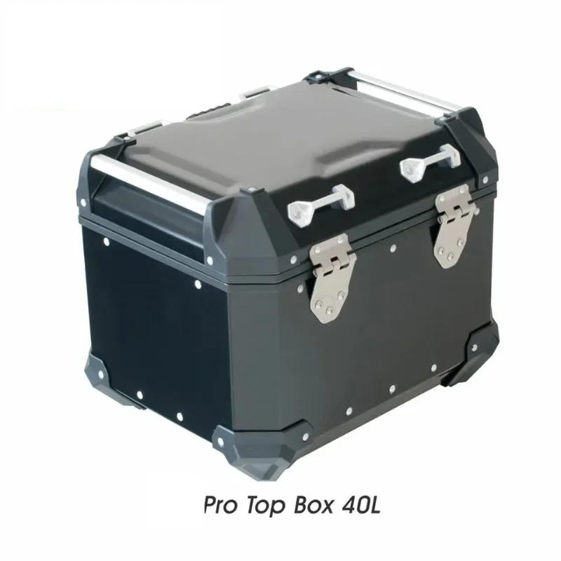 40L Aluminum Motorcycle Top Box, Durable Motorbike Storage Case, Premium Two-Wheel Vehicle Cargo Box