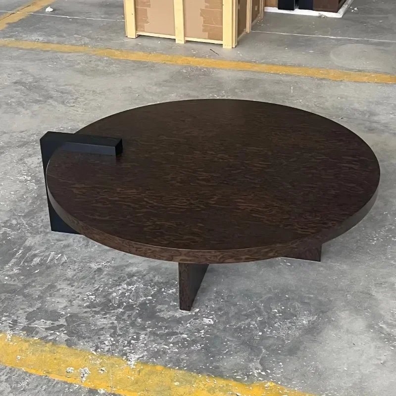 

Scandinavian-style Wabi-Sabi Eco-Friendly Durable Solid Wood Tree Knot Coffee Table for Living Room Hotels Cafs Homestays