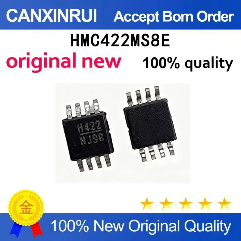 

(5-100 шт.) Совершенно новый оригинальный чип HMC422MS8E HMC422MS8 с маркировкой H422 MSOP-8, микросхема IC.