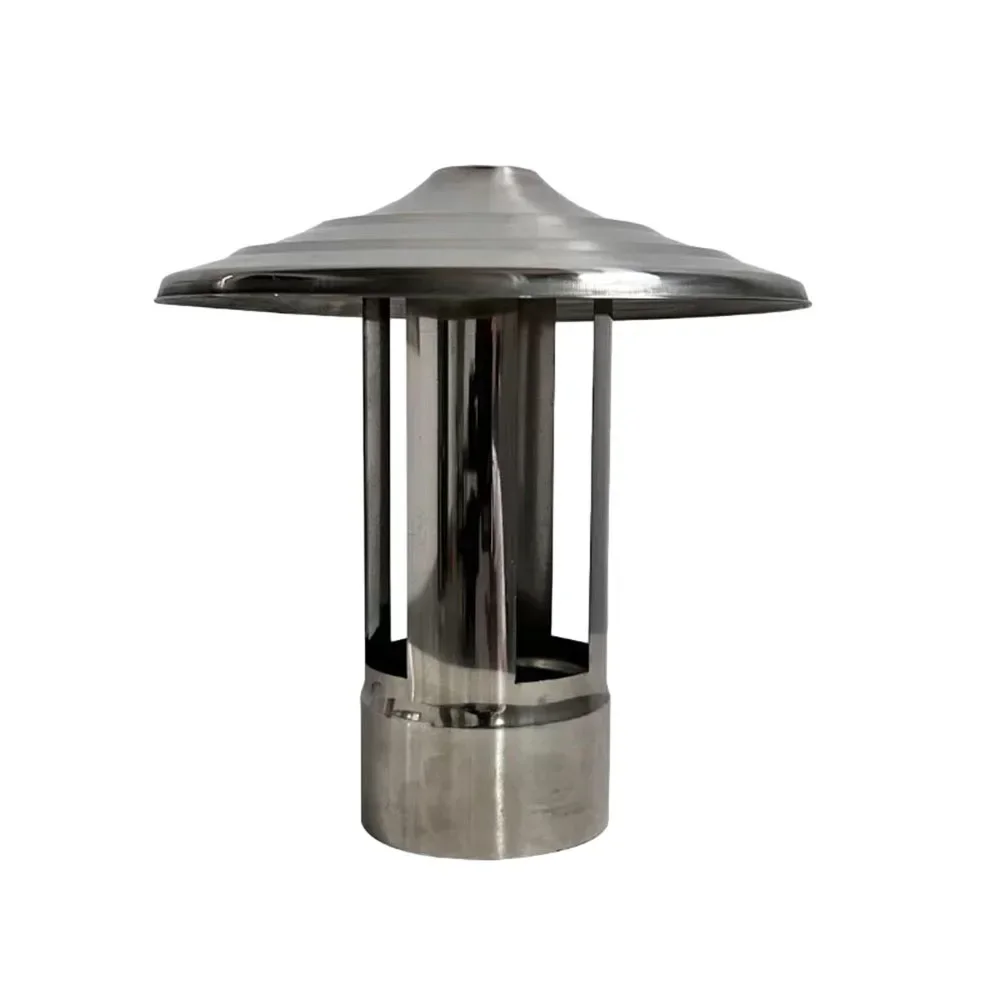 

Chimney Cap Pot Roof Cowl Top Hat Flue Rain Cap Ducting Pipe Cover Stainless Steel For Exhaust Ventilation Woodburner