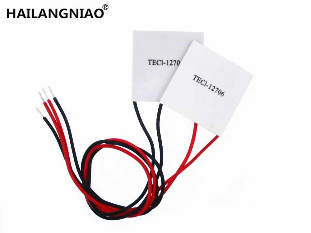2 مجموعة/وحدة 2 قطعة TEC1-12706 TEC1 12706 TEC الحرارية برودة بلتيير + 2 قطعة غسالة العزل العازلة