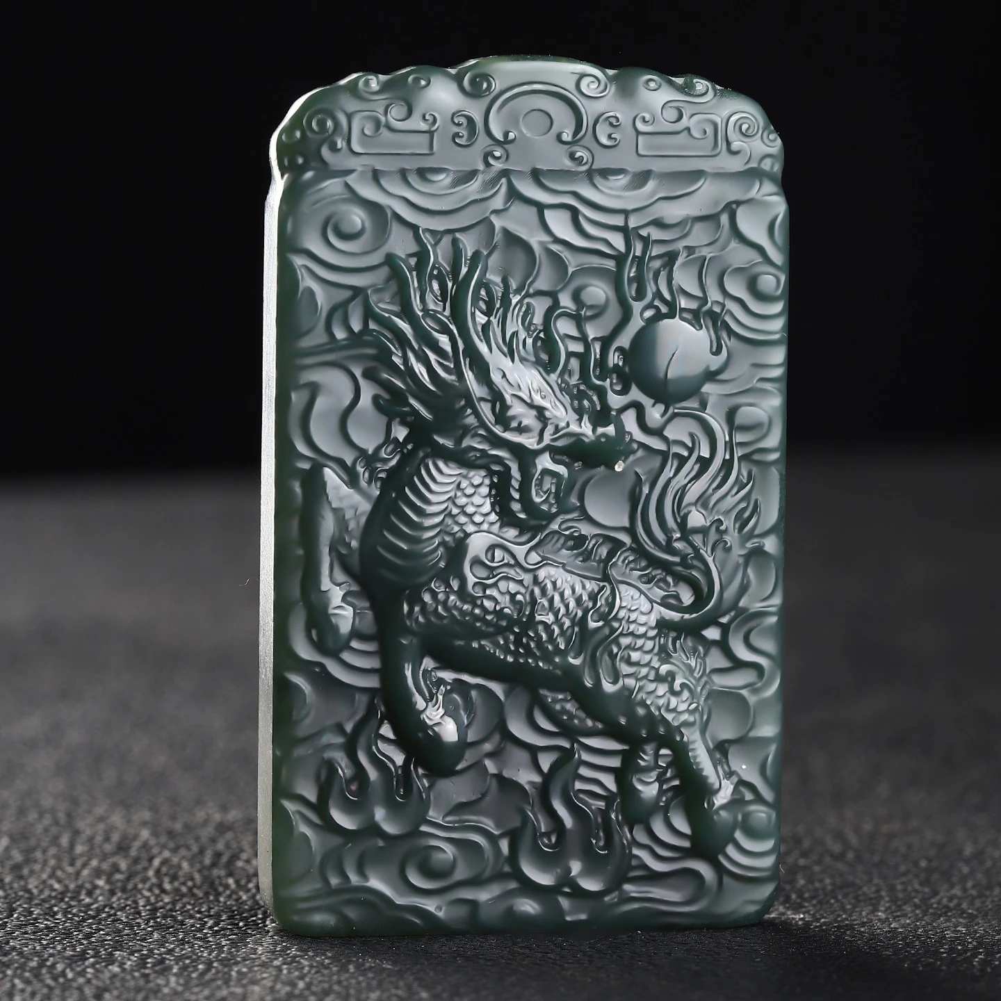 

Genuine China Nephrite Stone Green Hetian Jade Qilin Pendant Necklace Men Women Certified Jewelry Jade Pixiu Lucky Charms Amulet