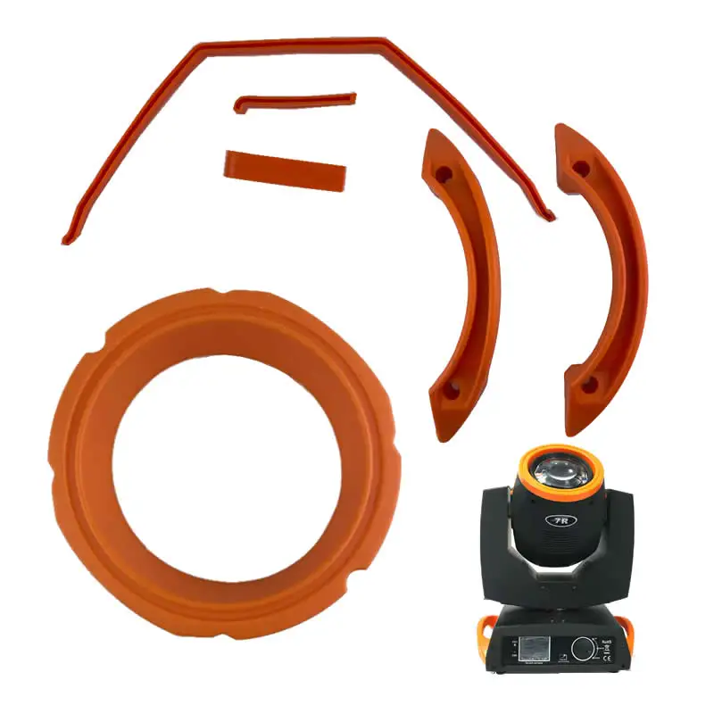 

Оранжевый корпус Sharpy Stage DMX512 с подвижной головкой, резиновая пластиковая ручка, кольцевая крышка головки