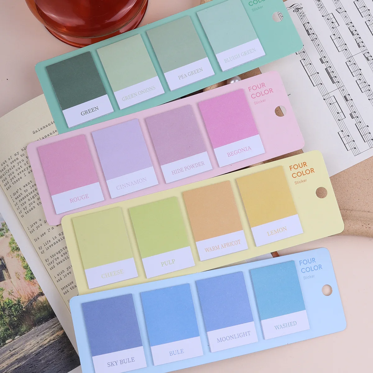 80 Sheets Stationery Novelty Office Supplies Key Points Tab Strip Paper Paster Sticker Memo Pad Index Flags Written Sticky Notes