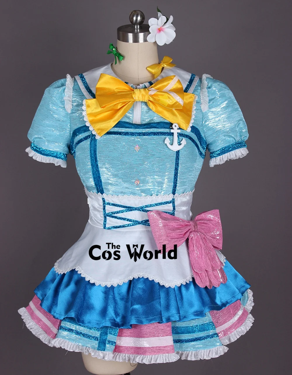 Love Live Aqours Kimi no Kokoro wa Kagayaiteru kai 1st Single Takami Chika Kurosawa Dia Ruby Customizable Anime Cosplay Costumes