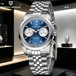 PAGANI DESIGN Pilot Men's Quartz Watches Sports Waterproof WristWatch VK64 Sapphire Automatic Watch Relogio Masculino PD1775