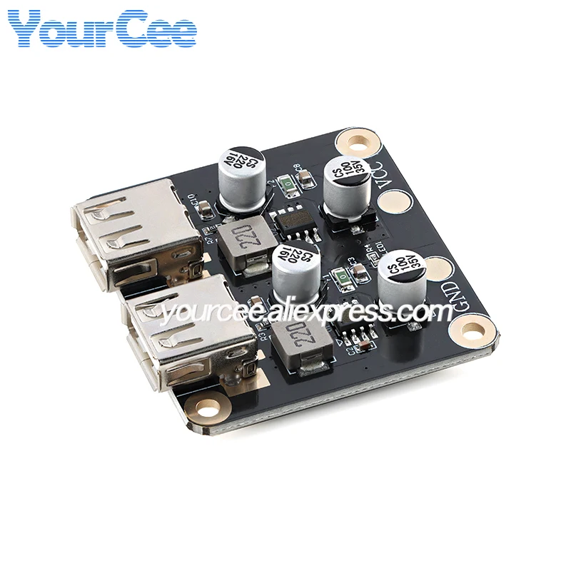 1 2 3 4 Channel DC Step Down Fast Charging Module QC3.0 QC2.0 DC-DC Buck Converter for Mobile Phone Fast Quick Charger Board