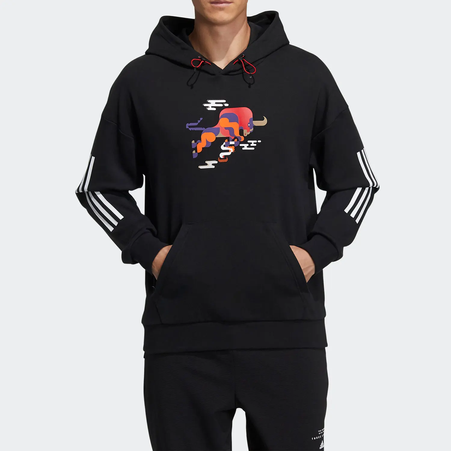 

Мужская сезонная новая повседневная спортивная толстовка Adidas GP1839