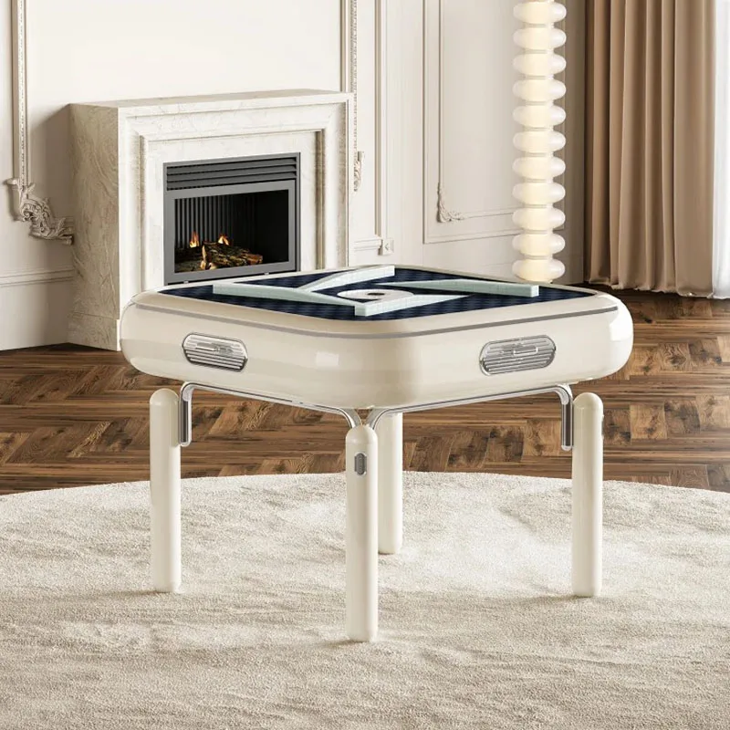 Design de entretenimento doméstico para jogos de mesa de xadrez e mahjong elétrico automático de luxo moderno