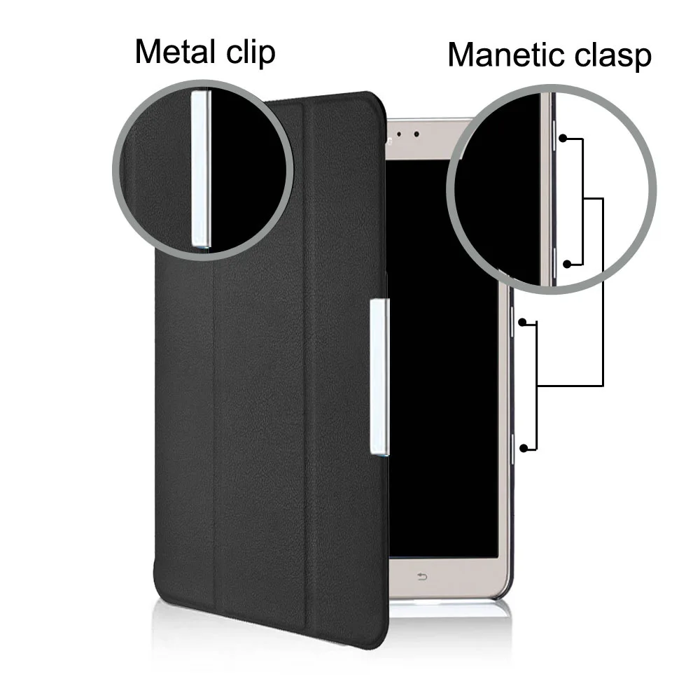 

Case For 9.7" Samsung Galaxy Tab S2 SM-T810/T815/813/T819 Tablet Protective Leather Tri-Folding Flip Stand Cover Auto Sleep/Wake