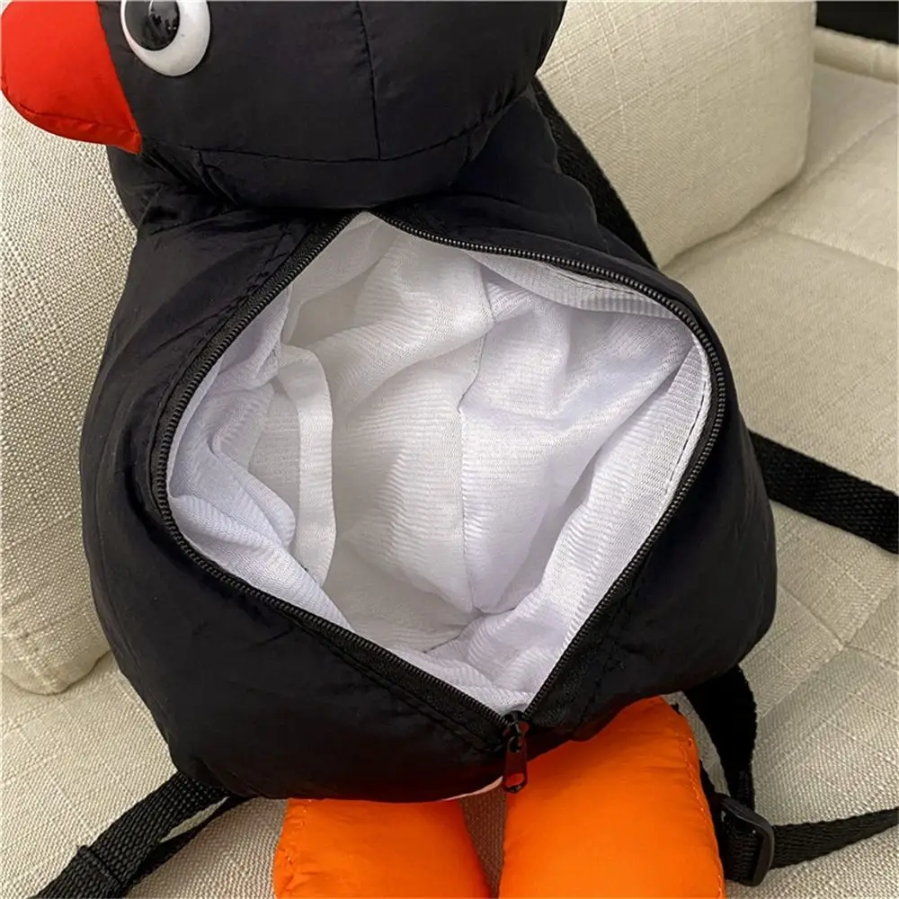 Preto para crianças brinquedos macios mochila de pelúcia animal de pelúcia saco de pelúcia pinguim mochila de pelúcia pinguim brinquedo de pelúcia bolsa de ombro