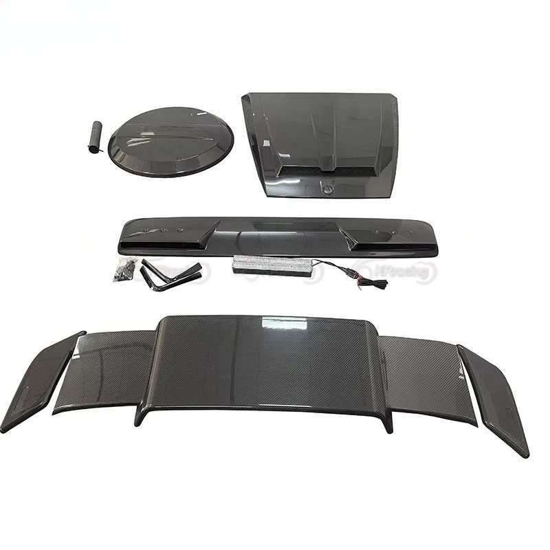 

Brabu Style Dry Carbon Fiber Roof Spoiler With LED Light G63 W464 Body Kit for MercedesBenz G-class W464 G55 G500 G63 2018-2019