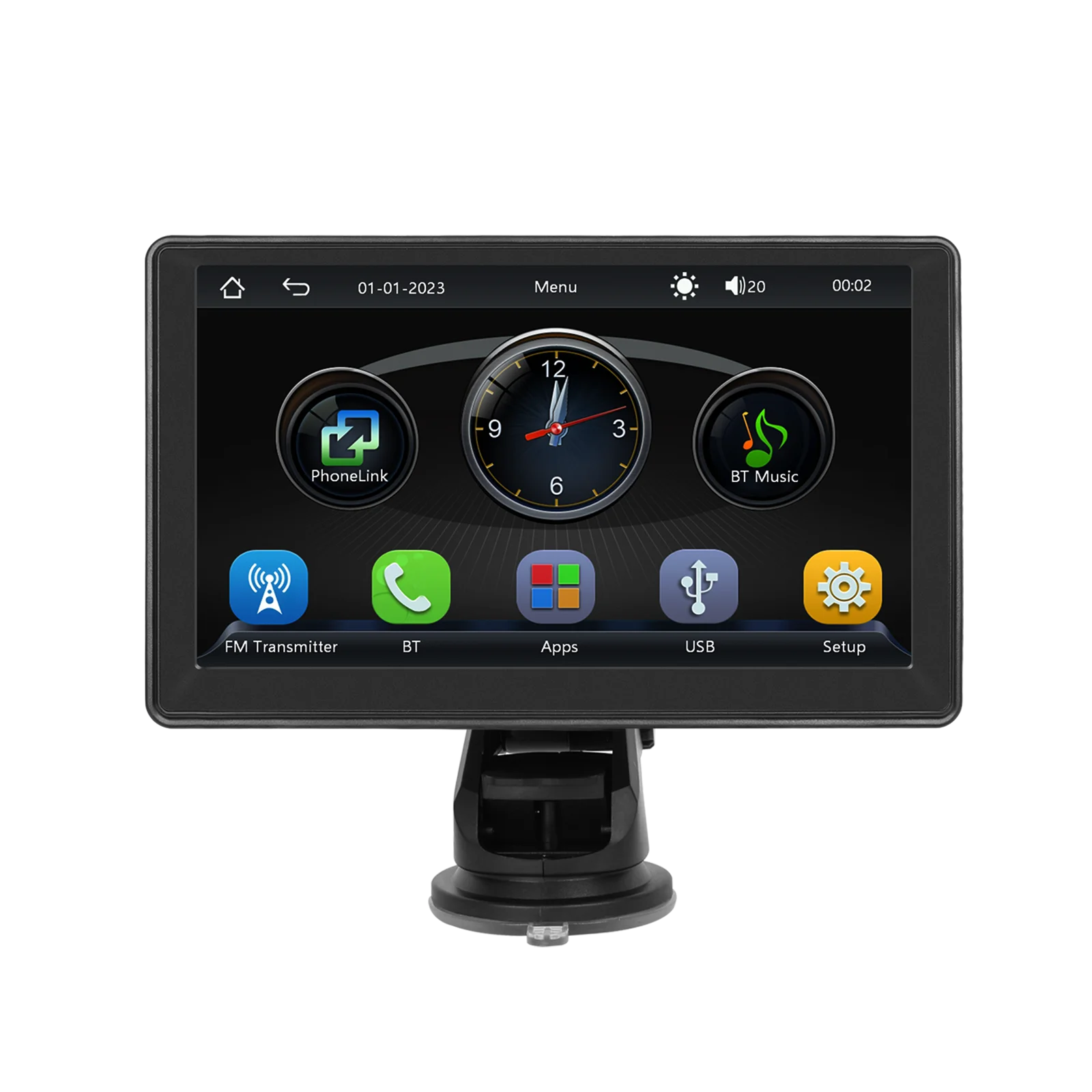 

7inch Carplay Monitor MP5 Portable Smart Player Wireless Carplay Android auto Airplay Bluetooth Music Dashboard Monitor