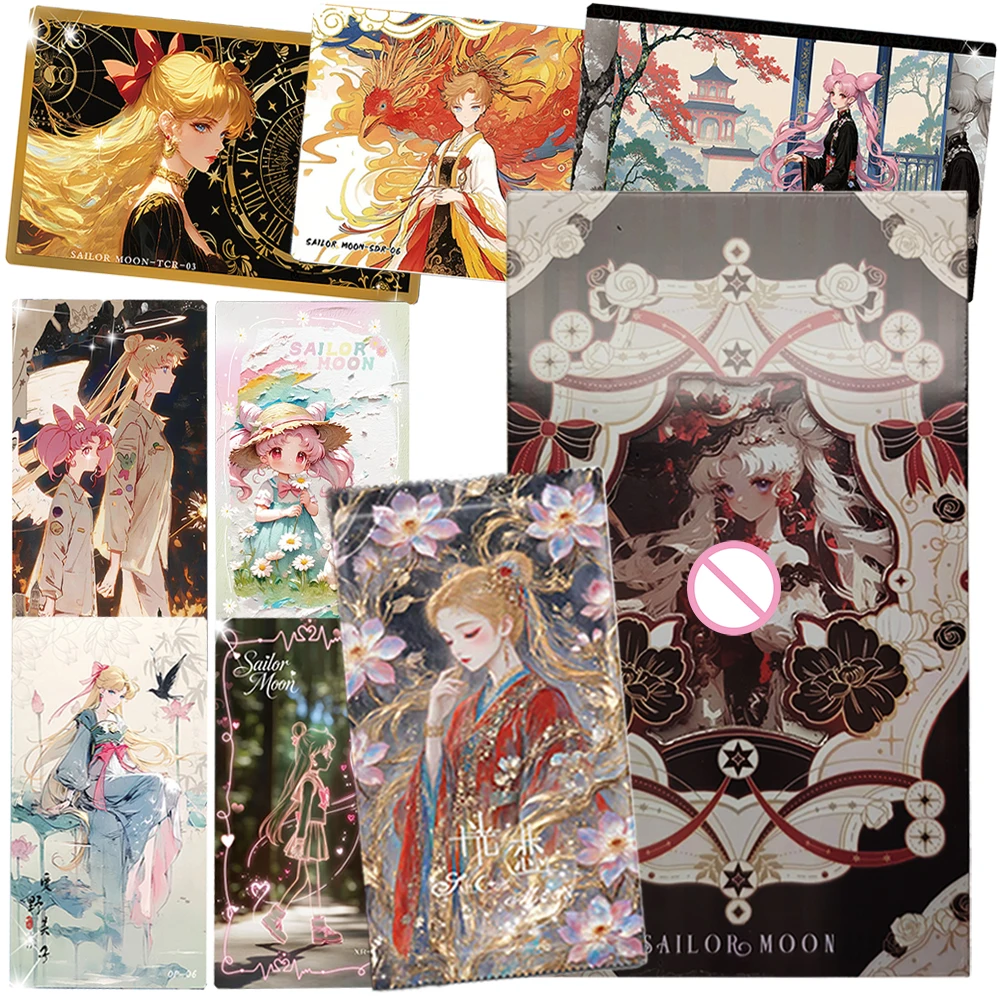 

Sailor Moon Collection Magic Battle Anime Protagonist Tsukino Usagi Exquisite Fluorescent Craft Character Card Christmas Gifts