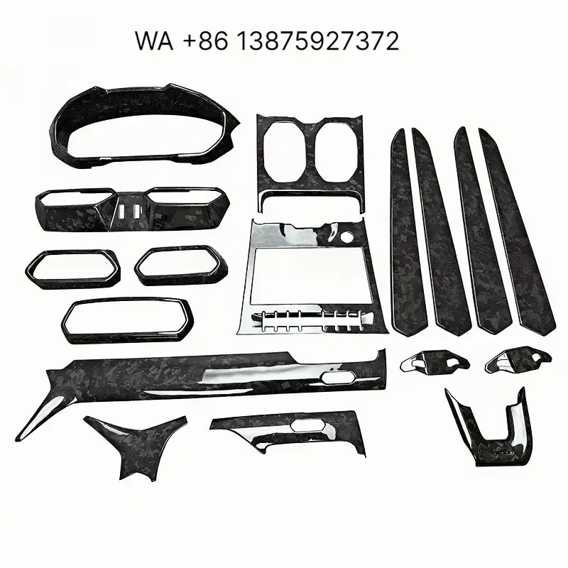 Wmwmnu Forged Dry Carbon Fiber Center Console Interior Trim Stickers for 2018-2023 URUS Interior Upgrade Mod