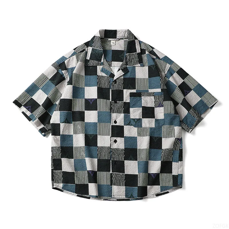 New Summer Leisure Independent Station Hot Selling 3D Printed Short Sleeved Shirt for Men's Vacation Hawaii Shirt