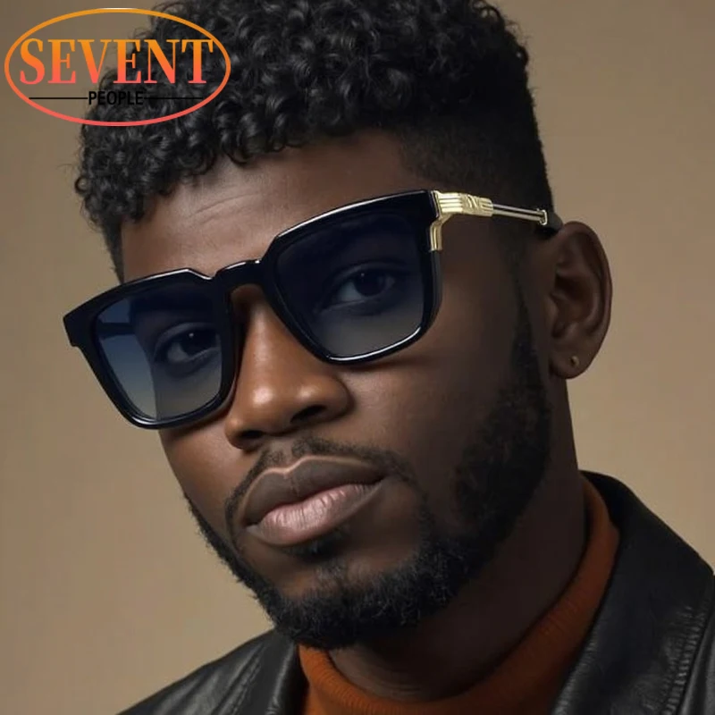 

Polarized Square Steampunk Sunglasses Men 2025 Luxury Brand Classic Punk Outdoor Driving Shades For Male Vintage Eyewear UV400