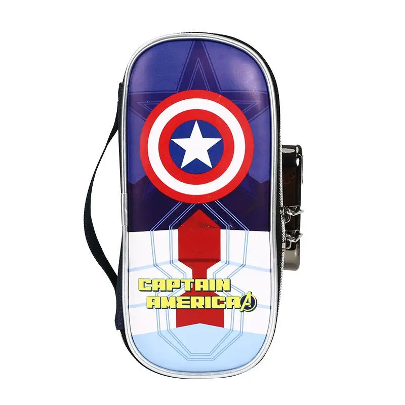 Marvel iron man elementary school students anime password lock stationery box boys pencil case children pencil case hard box