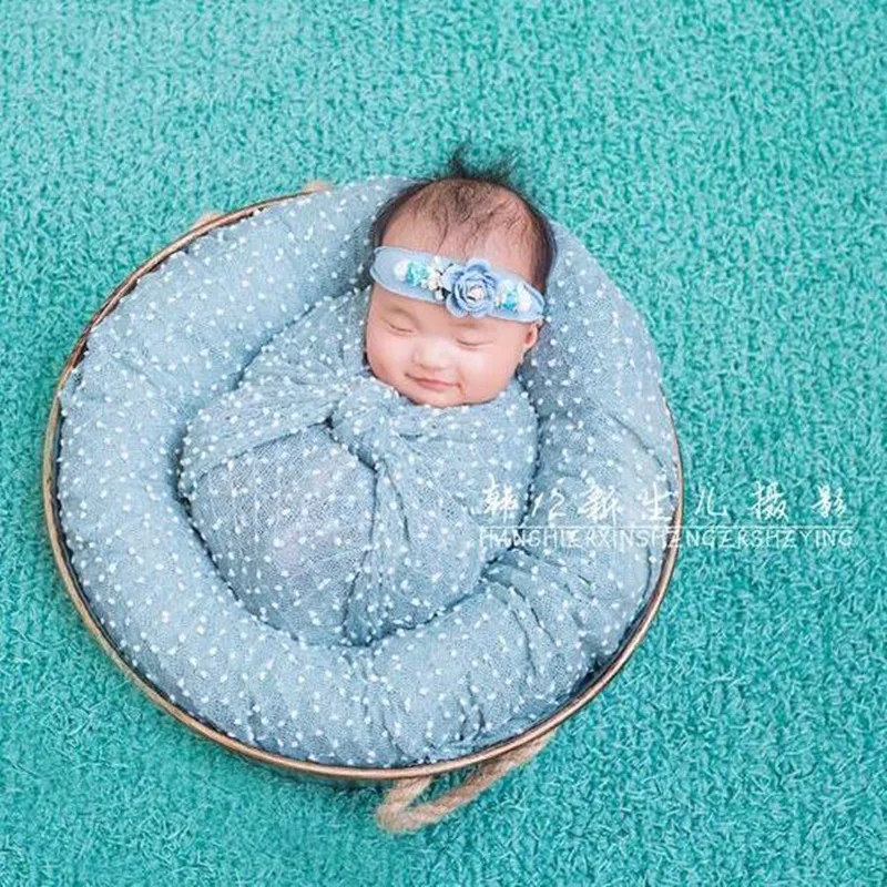 70*50cm Knit Bobble Wraps Mini Small Ball Vintage Style Newborn Photography Baby Wraps Swaddlings Padding Nubble Wraps