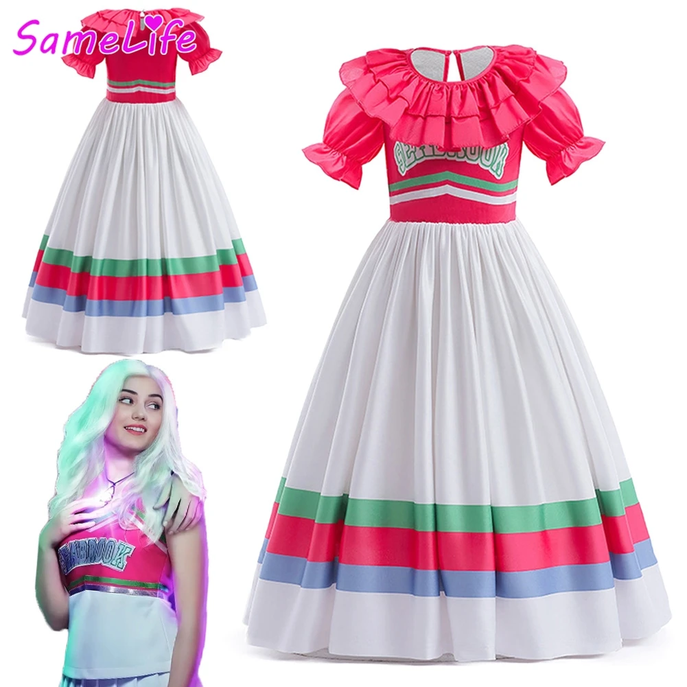 

Zombies 3 Funny Addison Cosplay Fantasy Girls Cheerleaders Dress Clothing Movie Costume Disguise Teen 6 to 14 Years Party Outfit