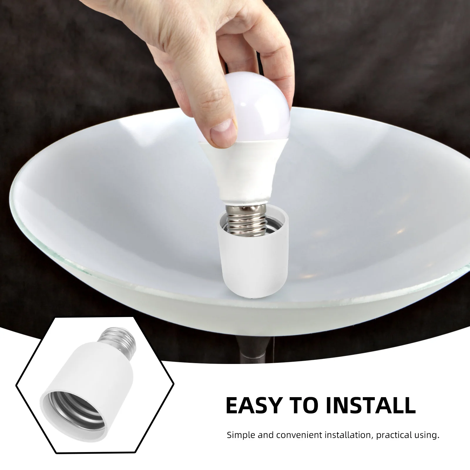 E27 to E40 Lamp Holder Adapter Versatile Socket Converter for LED Bulb Use Home Office Lamp Base Conversion Socket Converter