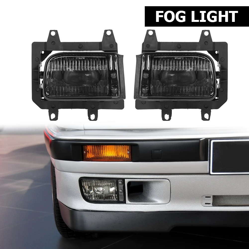 

1 Pair Front Bumper Fog Lights Fog Lamps with Bulbs for BMW E30 318i 318is 325 325i 325e 325es 325is 325iX 1985-1993