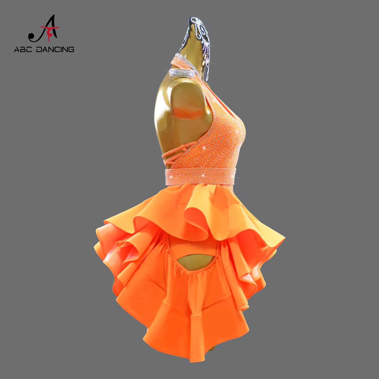 Costume de scène de danse latine pour filles, robe Standard pour salle de bal, vêtements de compétition pour femmes, ensembles féminins, vêtements de carnaval, tenues de fête, 2025