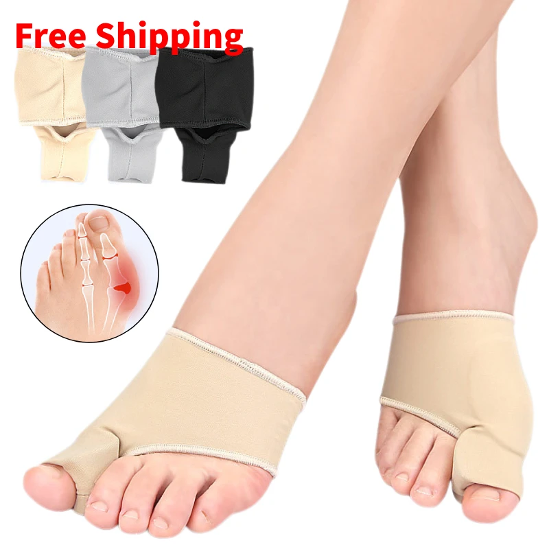 2pieces=1pair Silicone Hallux Valgus Corrector Protector Gel Feet Care Straighter Bunions Adjuster Separators Pedicure Socks