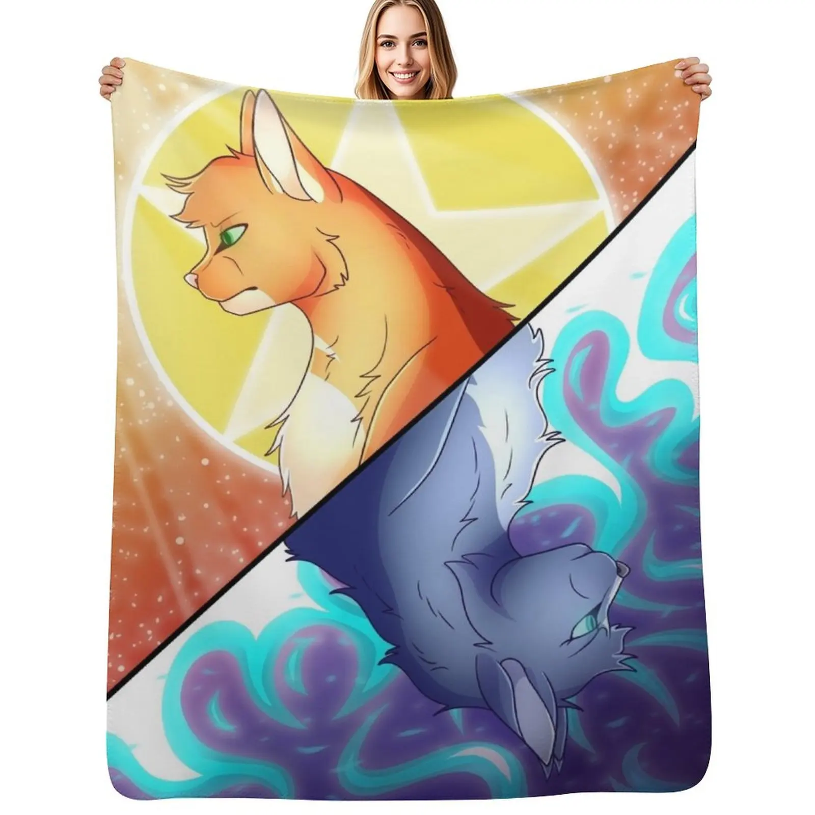 Fire alone will save the clan... - Warriors Throw Blanket Durable Warm Blanket for Daily Home Use