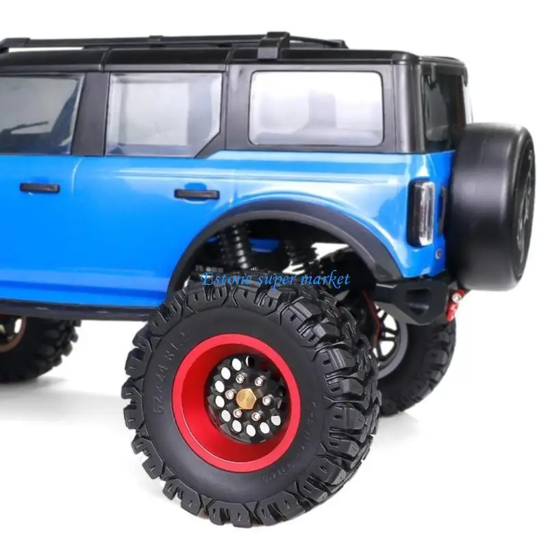 

090B Remote Control Model Rubber Car Supplies Beadlock Wheel Mud Terrain Tires Set Wheel Tires Detachable Fine Car Parts