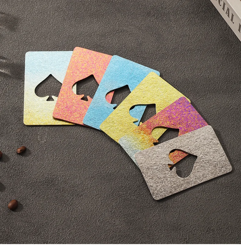 Pure Titanium Playing Cards Beer Bottle Opener Personalized Credit Card Bottle Opener Creative Poker Kitchen Bar Tools Opener