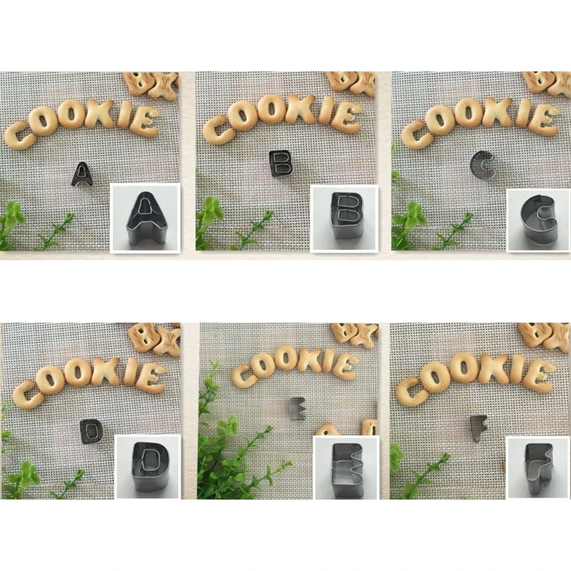 37 pz. Numero Lettera Pasticceria Formine per Biscotti in Acciaio Inossidabile Cucina Regalo Cottura