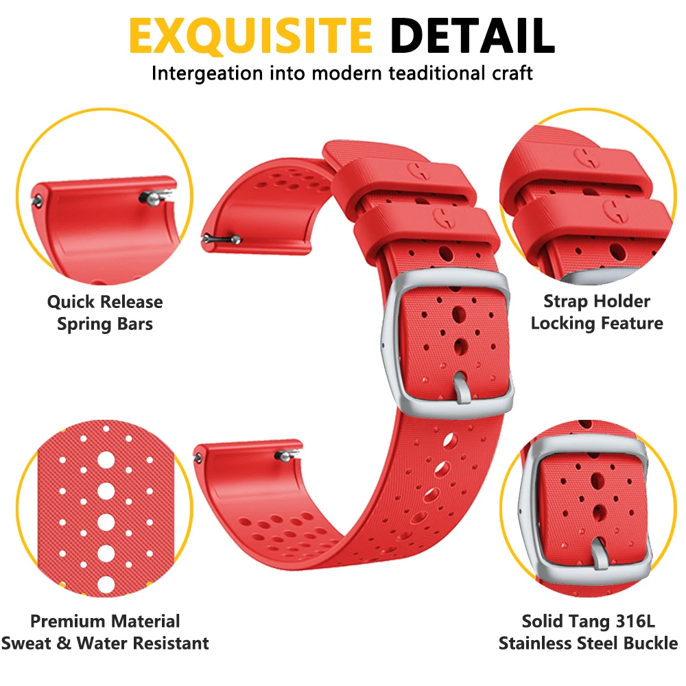 Polar Vantage M Siliconen Band Polsband Vervanging Band Officiële Zilveren Gesp Armband Voor Easyfit Horloge Accessoires