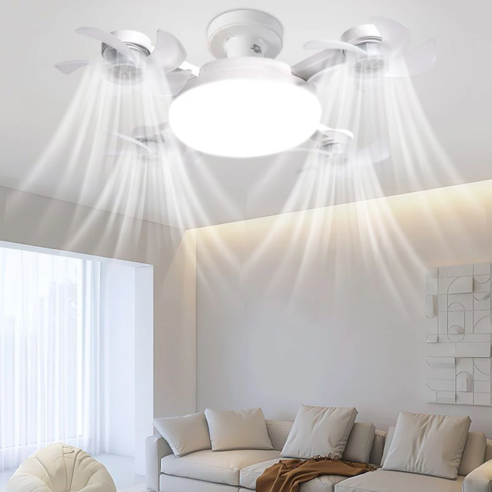 

2 In 1 Hanging Fan with LED Lantern Remote Control Universal Dimming Drone Fan 3 Gears Silent Ceiling Drone Fan for Home Outdoor