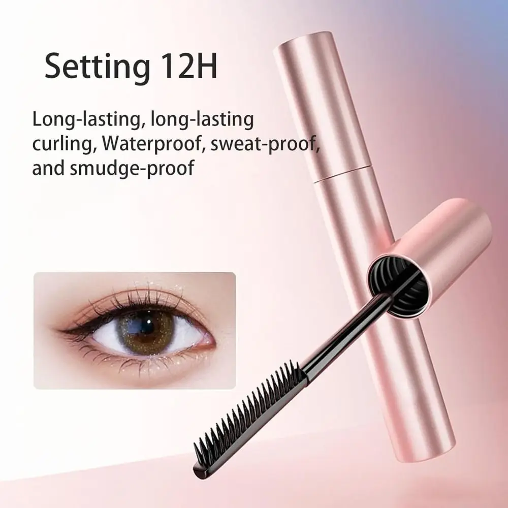 Nero e marrone Nuovo mascara allungante e arricciante Mascara per ciglia impermeabile e resistente al sudore a lunga durata Allungamento e arricciatura