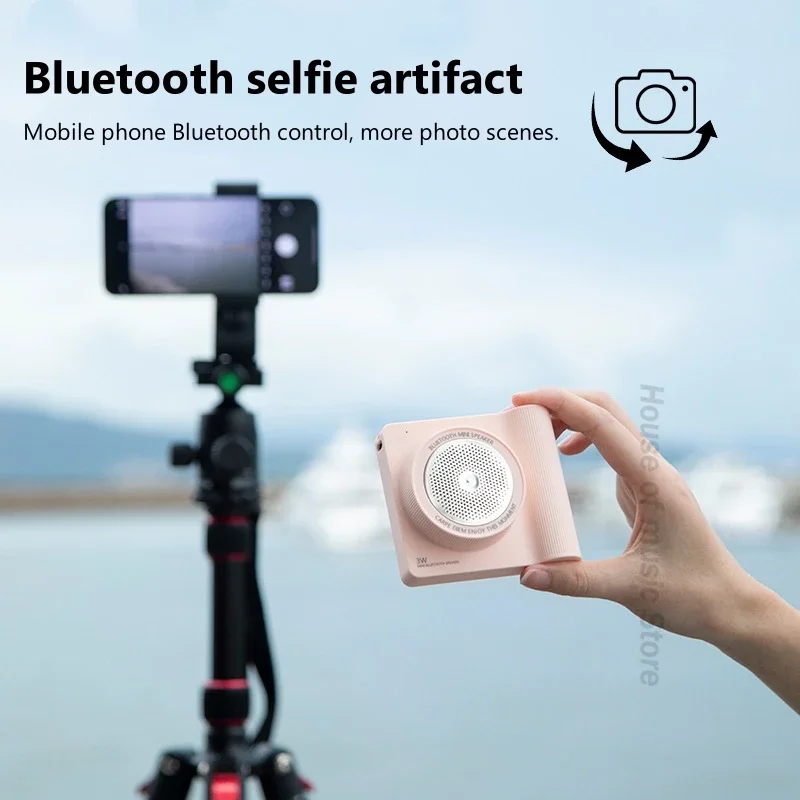Altoparlante Bluetooth esterno Multifunzione Retro Telefono cellulare Selfie Artefatto Batteria ad alta capacità da 1200 mAh Audio wireless portatile