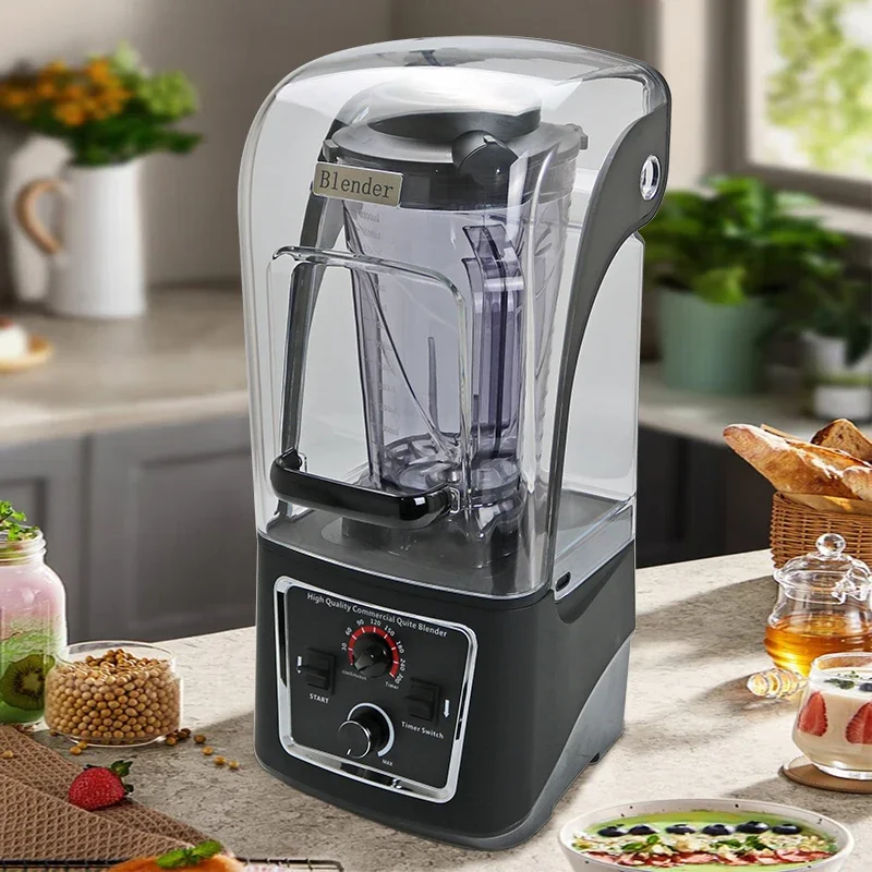 

Black Strong Power Cold Drink Shop Ice Crusher Juice Maker Fruits Mixing Blender Machine