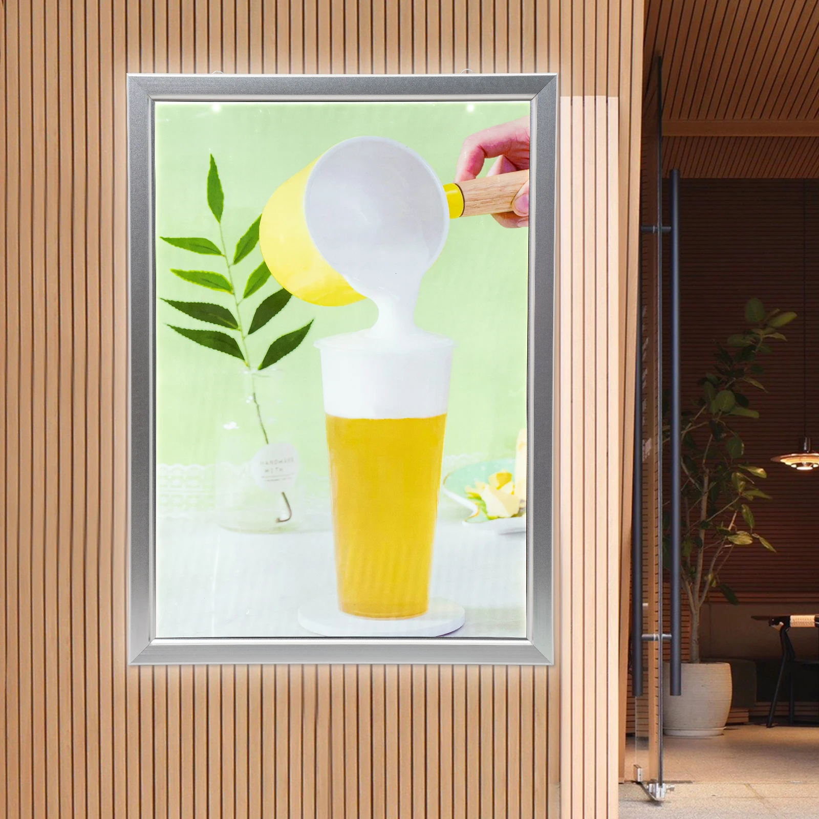 

LED Backlit Movie Poster Art Picture Frame Light Box Advertising Display LED Poster Frame For Home Theaters, Interior Decoration