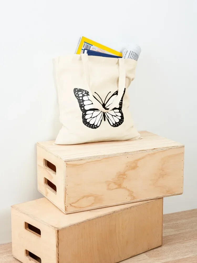 white butterfly Tote Bag the tote bag Women's beach bags Bag