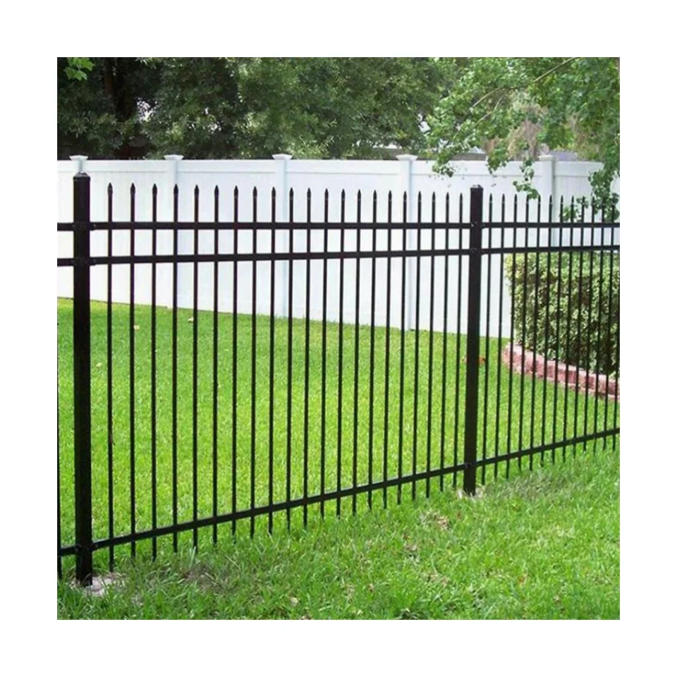 

garden Fence Trellis Decorative Wrought Iron & Gates Metal 2023 New Product Outdoor Low Carbon Steel Wire Powder Coated