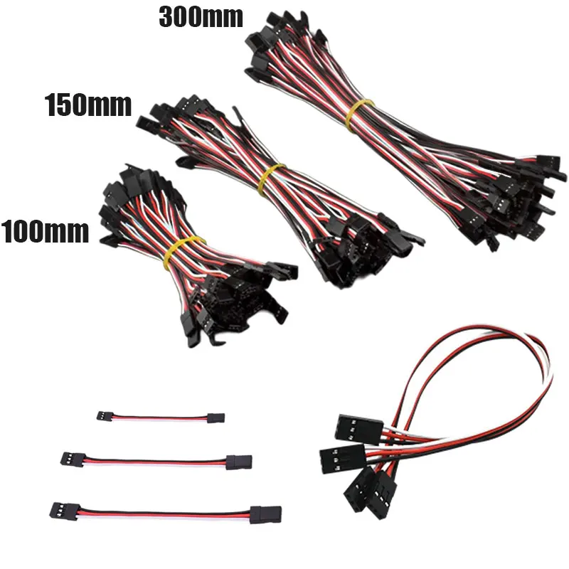 10cm 15cm 30cm 5pcs 8pcs 10pcs Flight control line Male to Male Flight Control Line for JR Plug Remote Control Aircraft Cable