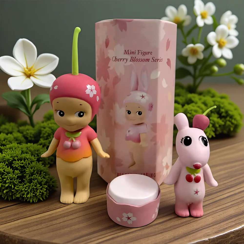 Новая горячая мини-фигурка ангела высокого качества, серия «Цветок вишни», слепая коробка, милая мини-аниме, декоративная детская подарочная серия-сюрприз