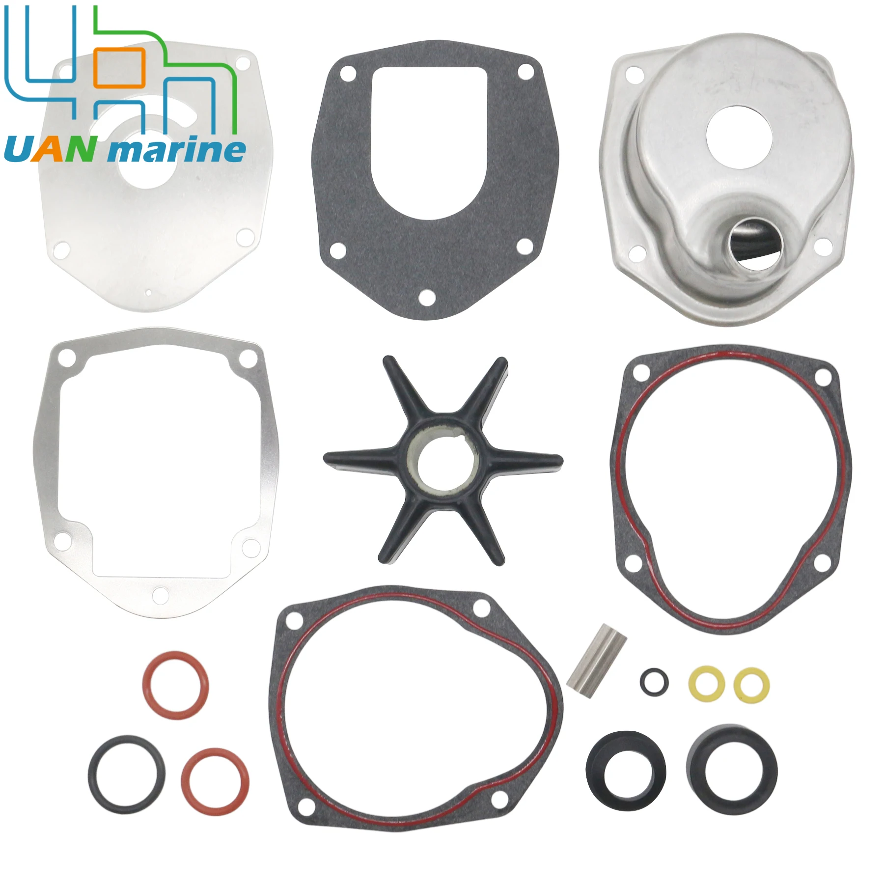 46-8M0061040 Water Pump Impeller Repair Kit For Mercury Mariner 4-Stroke 40 ​75 90 ​100 115 250 HP Outboard