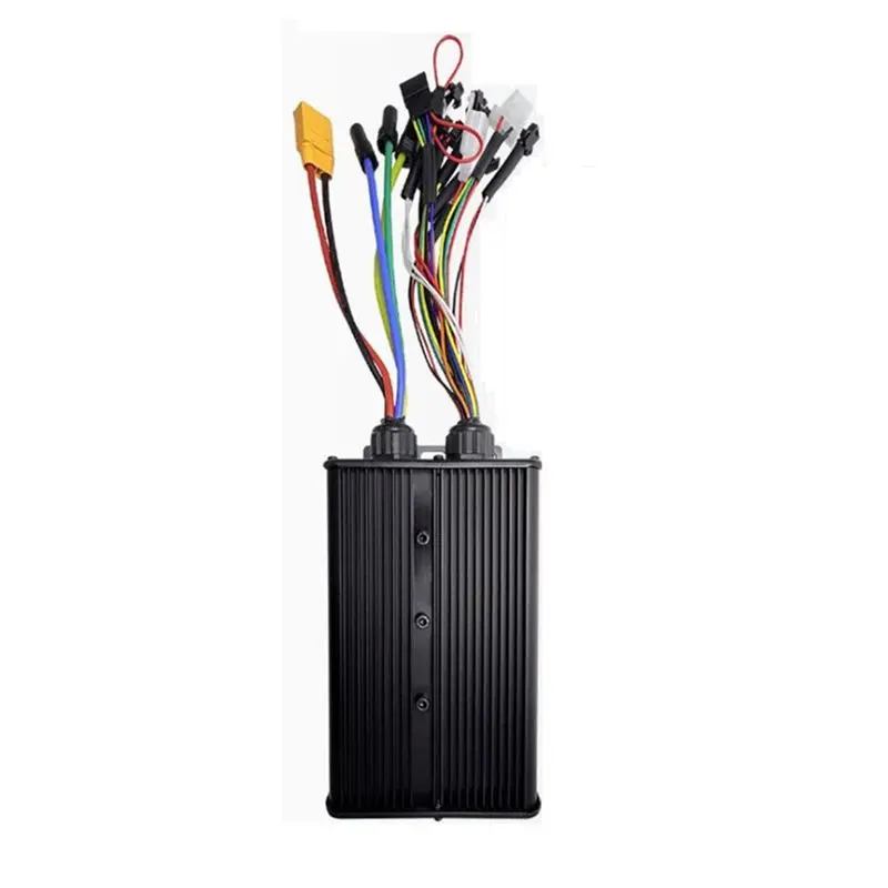 

A99E-2000W 2500W 3000W Bike Controller 48V 52V 60V 72V 60A Three Mode 18 Tube Sine Square Wave Interchange Controller