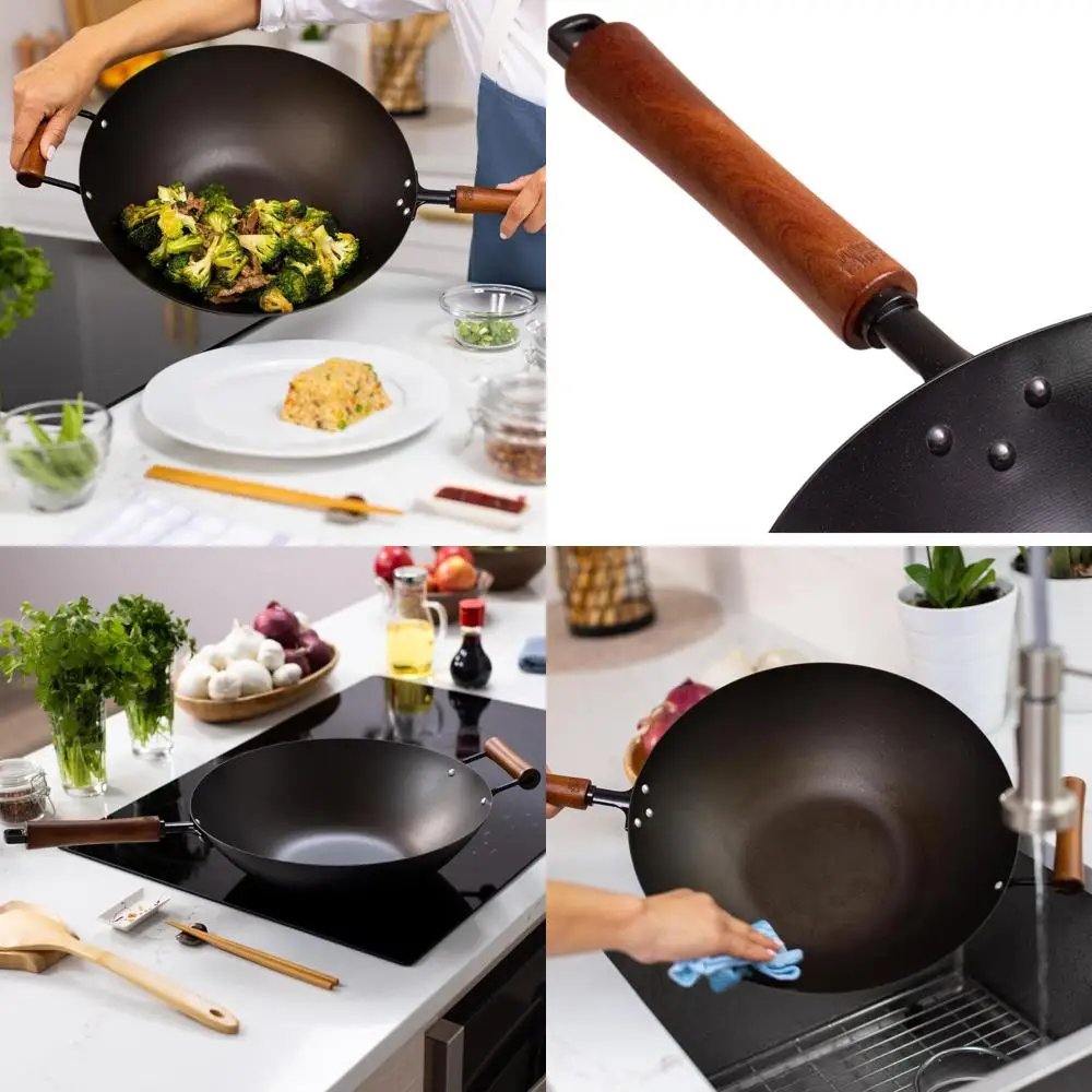 

Классический 14-дюймовый вок из предварительно обработанной углеродистой стали