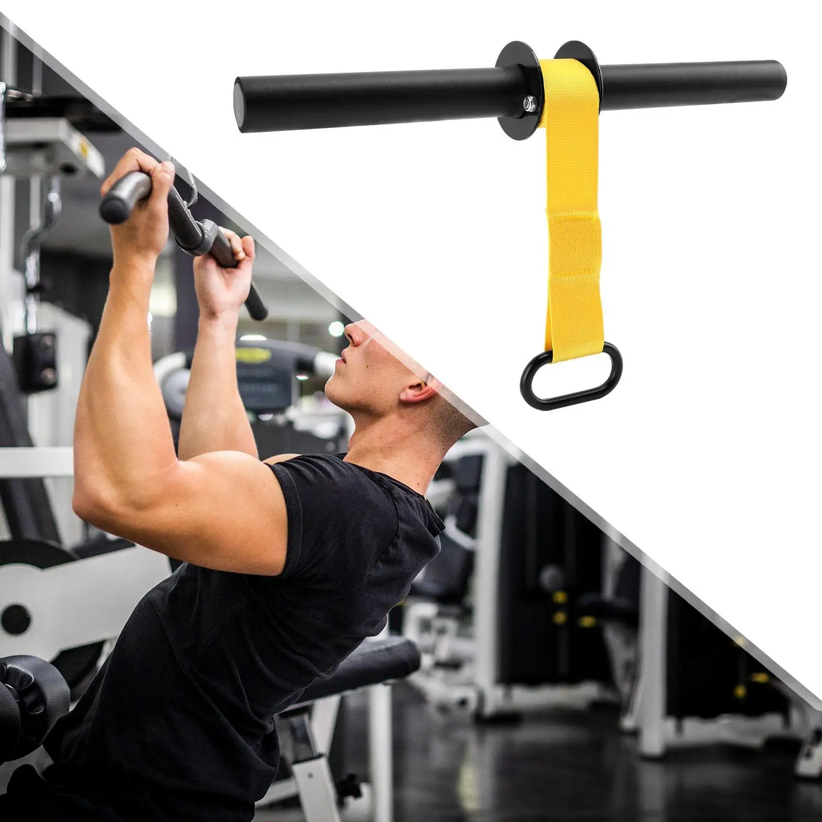 Forearm Training Roller Wrist Exerciser Metal Iron Handle for Gym Strength Muscle Fitness Grip Strength