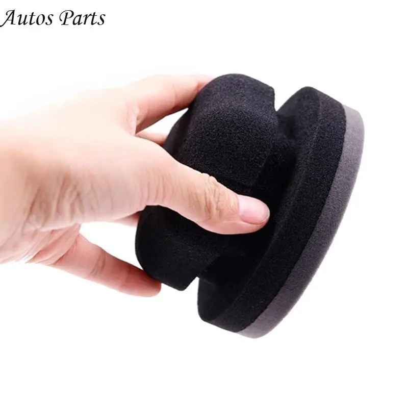 

57BA Automotive Tire Polishing Sponge with Ergonomic Handle Design Vehicle Tire Waxing Sponge for Efficient Cleaning & Waxing