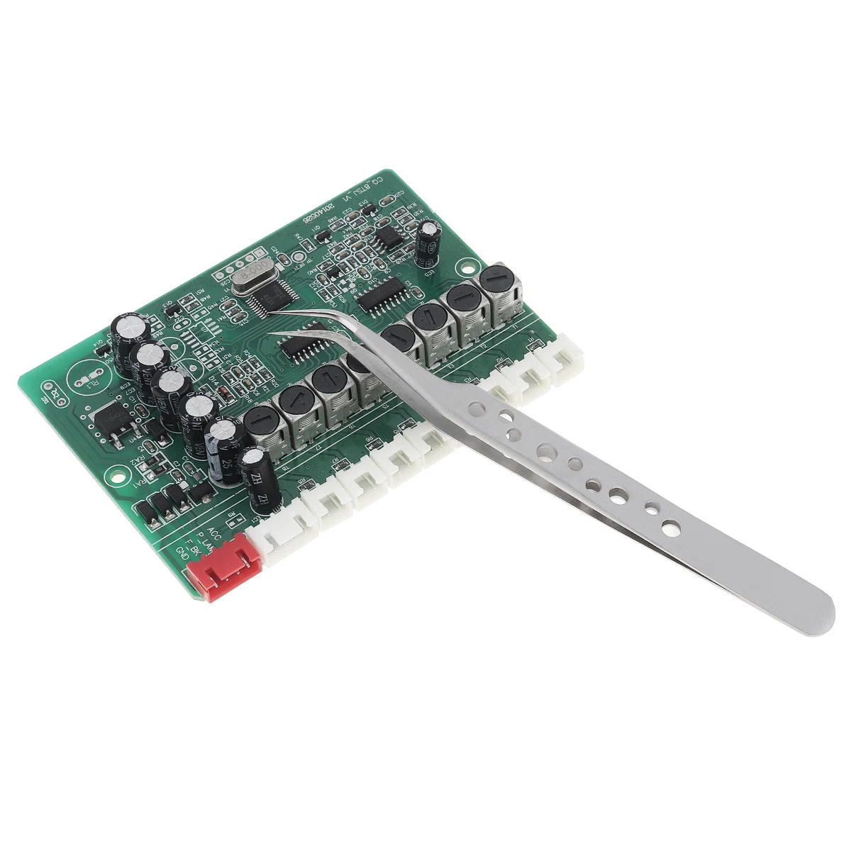 Pinça inoxidável de pouco peso da precisão da ponta curvada da anti estática de 125mm para o reparo do telefone e a ferramenta industrial da mão da eletrônica