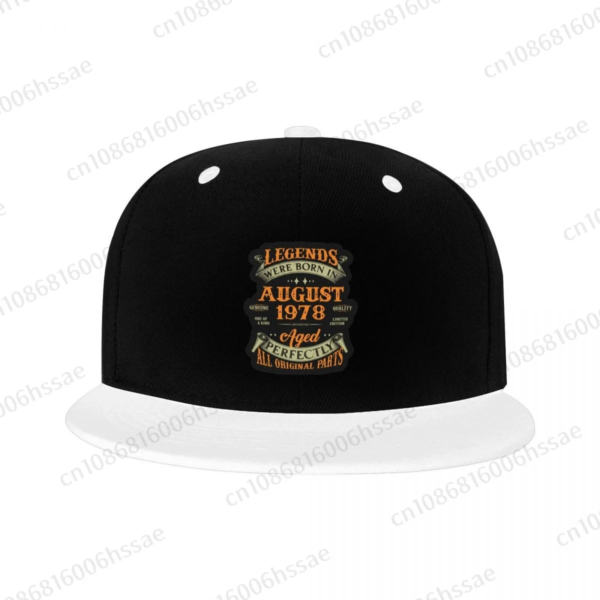 August 1978 Limited Edition 45 Years Old Hip Hop Baseball Caps Running Adult Men Women Flat Hats Fashionable Outdoor Hat