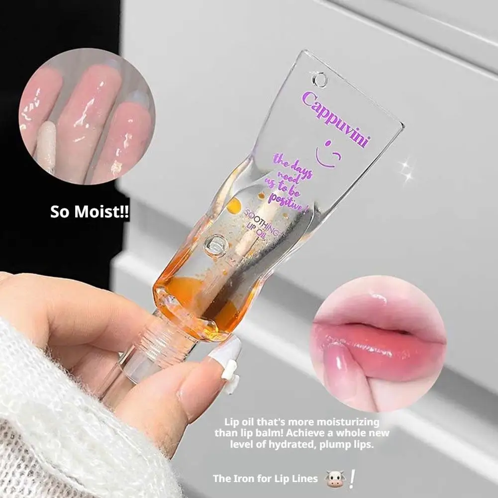 Cappuvini Cappuvini Smile Transparent Lip Oil Color Changing Lip Gloss Long Lasting Hydrating Soften Lips Daily Lip Care Cosmetics - Aliexpress Deal
